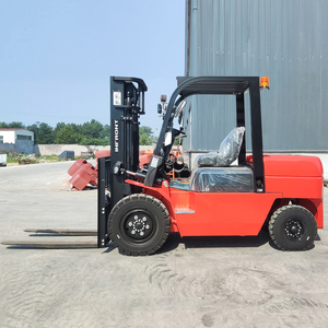 Mini carretilla elevadora todo terreno diésel de 3 toneladas, nuevo motor Kubota, carretilla elevadora de combustión interna para agricultura a la venta, envío gratis ofrecido - Product Image 3