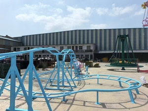 Option de train de montagnes russes en acier intérieur pour enfants pour aire de jeux et parc d'attractions Mini divertissement en plein air à propulsion humaine - Product Image 2
