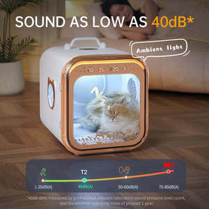 Cabine de séchage pour animaux de compagnie 67L, moderne, simple, antibactérienne, écologique, en plastique ABS durable, pour chiens et chats, vente en gros OEM ODM - Product Image 3