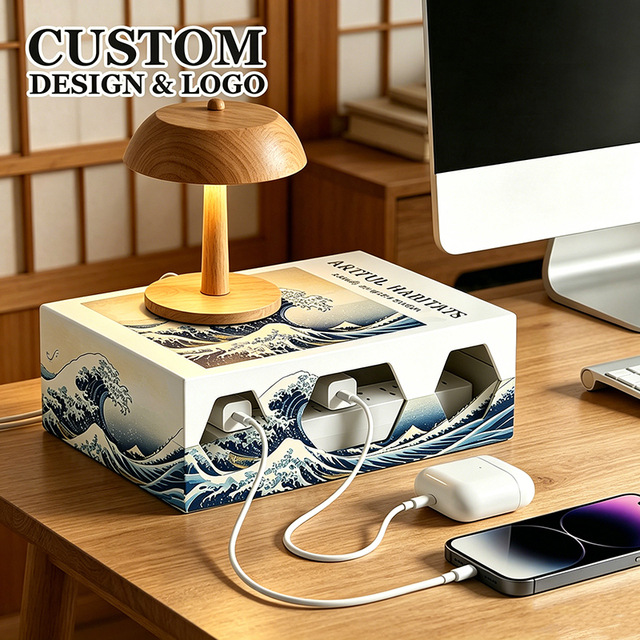 Cable Tidy Box Hide Power Strips Cords Stylish Desk Organizer for Home & Office Keeps Your Space Tidy & Elegant