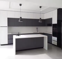 Meubles de cuisine Vermonhouzz House Design, prêts à assembler, ensemble de meubles de cuisine, finition mate, meubles de cuisine encastrés