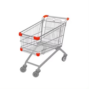 Chariot en acier de chariot à provisions de supermarché d'épicerie des meilleurs prix avec le logo de client - Product Image 4