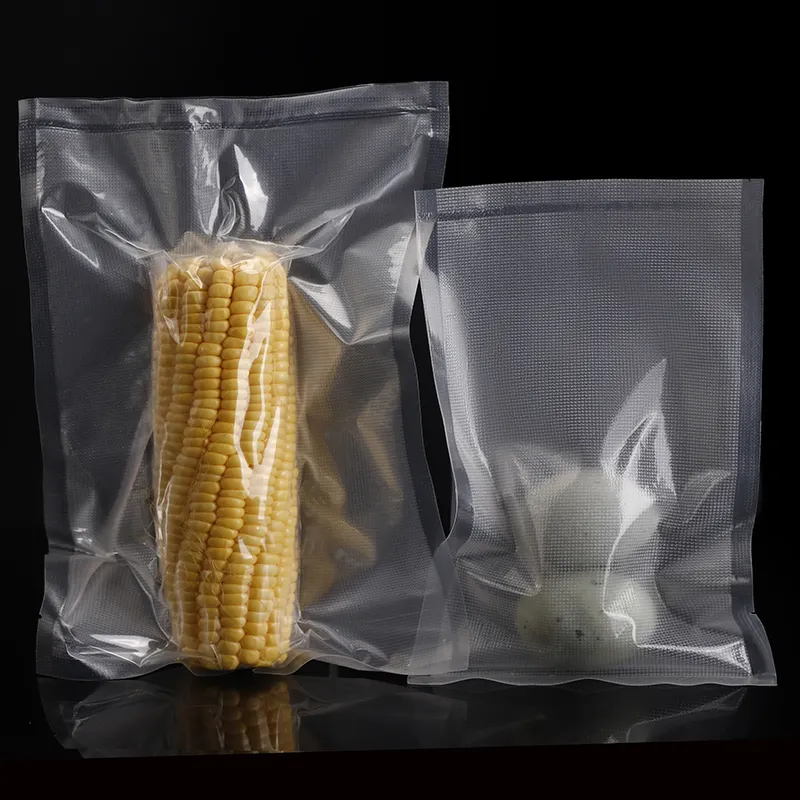 Opslag Sealer Transparant Nylon Vacuümzakken Food Grade Rijst Maïs Vacuüm Verpakking Zak