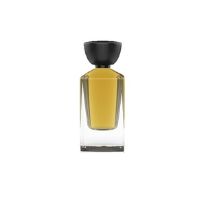 Factory Custom Empty Luxury Perfume Container <strong>Spray</strong> 30ml 50ml 100ml Thick Bottom Glass Square Perfume Bottle With Wood Cap - Product Image 4