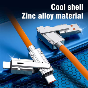Cable USB <span class=keywords><strong>Tipo</strong></span> <span class=keywords><strong>C</strong></span> a <span class=keywords><strong>Tipo</strong></span> <span class=keywords><strong>C</strong></span> IOS 4 en 1 <span class=keywords><strong>de</strong></span> 120 W, Cable <span class=keywords><strong>de</strong></span> <span class=keywords><strong>Datos</strong></span> <span class=keywords><strong>de</strong></span> Carga Rápida PD, Cable <span class=keywords><strong>de</strong></span> Carga Rápida para iPhone y Samsung - Product Image 4