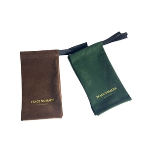Pochette à bijoux en velours à cordon de serrage avec logo doré, prix d'usine, pas cher - Product Image 6