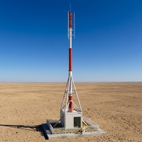 Tour de communication en acier tubulaire galvanisée à 3 poteaux pour antennes de télévision, téléphones portables, radio, GSM et signal Wi-Fi