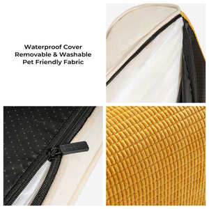 Luxueux Noblesse Flanelle Chien Chaise Longue Lit Orthopédique En Mousse Pour Chien Avec <span class=keywords><strong>Couverture</strong></span> Amovible Étanche Lit Pour Animaux De Compagnie Tapis Pour Chien - Product Image 4