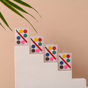 Mini ensemble de 6 aquarelles solides, ensemble de pigments de peinture pour enfants - Product Image 1