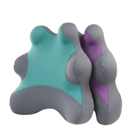 Coussin de soutien lombaire ergonomique en forme de M pour chaise de bureau, coussin dorsal en mousse à mémoire de forme avec sangle réglable, couleur personnalisable, vente en gros