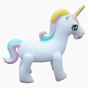 ins water play inflatable sprinkling unicorn outdoor splash water play toys sprinkling horse