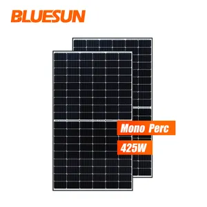 Bluesun Mono Zonnepaneel Zwart Frame 425 Watt Fotovoltaïsche Panelen Monokristallijn Eu Voorraad