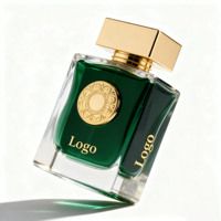 Étiquettes métalliques personnalisées de luxe, flacons de parfum en verre carrés vides de 30 ml, 50 ml, 100 ml, contenants de parfum rechargeables avec emballage en boîte