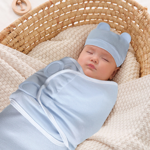 Kustom grosir 100% katun dapat disesuaikan bayi karung tidur bungkus bayi baru lahir selimut bedong Kantung tidur - Product Image 5