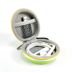 Funda de goma EVA para auriculares con cremallera personalizada, funda para auriculares con hebilla, accesorios para auriculares