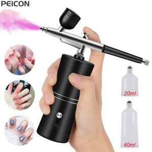 Mini Kit <span class=keywords><strong>d</strong></span>'ongles aérographe avec compresseur Injecteur <span class=keywords><strong>d</strong></span>'oxygène portable Équipement <span class=keywords><strong>de</strong></span> beauté pour la <span class=keywords><strong>peinture</strong></span> <span class=keywords><strong>de</strong></span> gâteau et l'artisanat - Product Image 6
