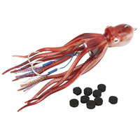 Leurre de pêche artificiel en forme d'encre de poulpe rouge 300g pour la pêche en mer