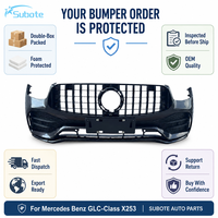 Untuk Mercedes Benz GLC Class X253 Cover Bumper Depan Suku Cadang Bodi Mobil Dengan Grille Sensor PDC dan Lubang Lampu Kabut OE A2538853000