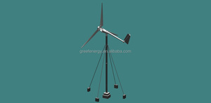 เสาหอคอยแบบใช้ลวดสลิงขนาด 12 เมตร สำหรับกังหันลมแนวนอน 2 กิโลวัตต์ - Product Image 2