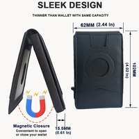 Portefeuille Pop-up en Cuir avec Protection RFID, Minimaliste et Fin, Personnalisable avec Logo Gravé – Vente en Gros