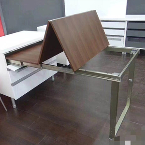 6 phần nhôm bàn ăn mở rộng Cơ chế trượt kéo ra khỏi Kính thiên văn Ngăn kéo trượt đường sắt bảng cơ chế - Product Image 6