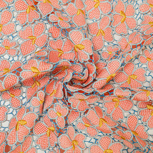 スイスレース生地スイスウェディングVoile Woven水溶性レース生地2024カスタム - Product Image 5