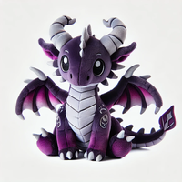 Jouet de mascotte en peluche de dragon personnalisé fait à la main ODM cadeau d'animal en peluche personnalisé pour les amis et la compagnie