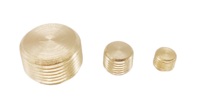 Bouchon d'arrêt en laiton forgé pour raccords de tuyauterie NPT 3/8'' à tête hexagonale