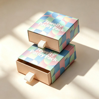 Boîte à tiroirs en papier en gros, emballage de haute qualité pour bijoux, bagues, colliers et bracelets, boîte à bijoux de luxe