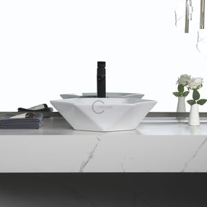 Lavabo de table, lavabo de salle de bain de luxe, design en céramique, lavabo artistique - Product Image 4