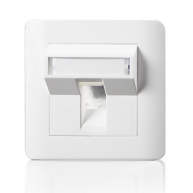 MT-5904 network face plate single port 2 port rj45 wall face plate socket cat5 cat6 face plate