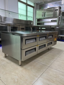 Vente directe d'usine, réfrigérateur de comptoir à six tiroirs, <span class=keywords><strong>congélateur</strong></span> à refroidissement par air, réfrigération sous le comptoir, réfrigérateur pour hôtel et restaurant - Product Image 2