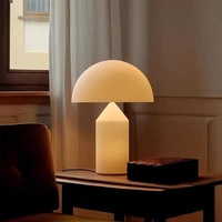 Lampe de chevet de luxe légère de style nordique, design postmoderne, créative, flexible, LED AC, en albâtre, avec commande tactile