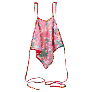 Conjunto de lencería con estampado floral para adultos, estilo noreste, protector de pecho rojo brillante, vendaje para el vientre, ropa de bondage, BDSM para parejas - Product Image 2