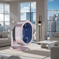 Nouvel appareil de détection cutanée double usage en matériau innovant, scanner d'analyse faciale pour salon et domicile, analyseur intelligent alimenté par l'IA avec fonction de rapport