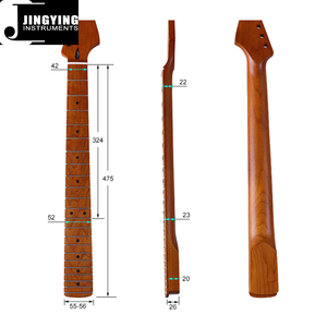 2024 Jingying Music <span class=keywords><strong>Guitar</strong></span> colks serie, 6 corde 22 Fret acero canadese arrostito acero ST colli chitarra elettrica - Product Image 5