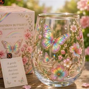 Nuovo Bicchiere da Whisky con Motivo a Fiori d'Api, Design Semplice, Vetro Borosilicato Lavorato con Cura, Perfetto come Regalo - Product Image 5