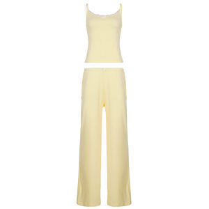 Conjunto de Dos Piezas para Mujer, Estilo Y2K, con Detalle de Lazo, Top Corto con Volantes y Encaje, y Pantalones Cortos de Cintura Alta, para Primavera/Verano - Product Image 6