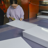 Feuille de plastique PVC blanc brillant à épaisseur personnalisée pour l'emballage sous blister et le thermoformage