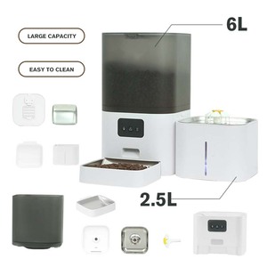 Pengumpan Kucing Otomatis Desain Baru <span class=keywords><strong>2026</strong></span> 2 in 1 Tempat Makan & Minum Hewan Peliharaan Kontrol Wifi APP Pengumpan Hewan Peliharaan Pintar Grosir Pabrik - Product Image 4