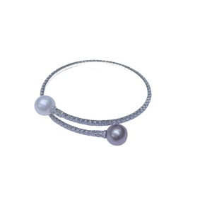 Bracelet en perles pures sans défaut de 10-11 mm, version coréenne, tendance, frais, petit bracelet ouvert, célébrité d'Internet - Product Image 5