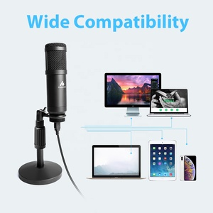 MAONO negro 192khz 24bit, tasa de muestreo condensador grabación micrófono usb con el estudio de micrófono - Product Image 3