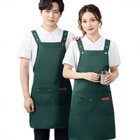Tablier de travail uni pour le jardinage et la cuisine, imperméable, personnalisable avec logo, vente en gros à prix abordable