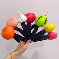 Fruit- en groentehaarbandjes Exaggerated hoofdbanden Schattige haarclips Haarspelden Hoofdversieringen Pompoenen Paprika's Aardappelen