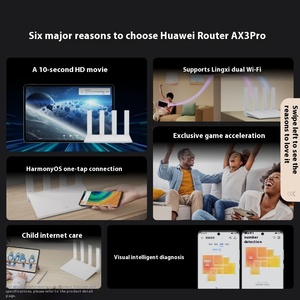 Huaweis <span class=keywords><strong>AX3</strong></span> <span class=keywords><strong>Pro</strong></span> Puerto Gigabit de alta velocidad para el hogar nuevo 3000 Mbps Internet inalámbrico One Touch Smart Acceleration WiFi 6 Router - Product Image 4