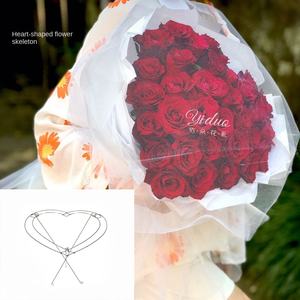 Lọ hoa hình trái tim Giá đỡ kim loại hình trái tim Khung cố định bằng sắt Chất lượng cao Bền bỉ Phong cách hiện đại Sự kiện đám cưới - Product Image 5