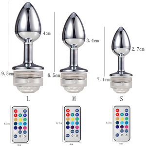 <span class=keywords><strong>Plug</strong></span> Anale LED con Telecomando, Massaggiatore Prostatico, <span class=keywords><strong>Plug</strong></span> Anale Luminoso al Buio per Coppie - Product Image 6