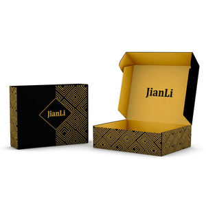 OEM Factory Custom Boxes with logo Black Shipping Boxes for Clothes Gift <strong>Packgeing</strong> Foldable Mailer <strong>Box</strong> - Product Image 1