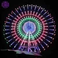 Lumière LED RGBW automatique de 45 mm 24 V pour cabochon, manège, grande roue, IP65, pour aménagement paysager et parcs à thème