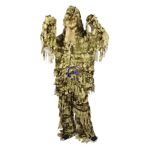 Cloth Strip Desert Camouflage Tactical Adults Hunting Cloth And Pants Ghillie Suit Camo